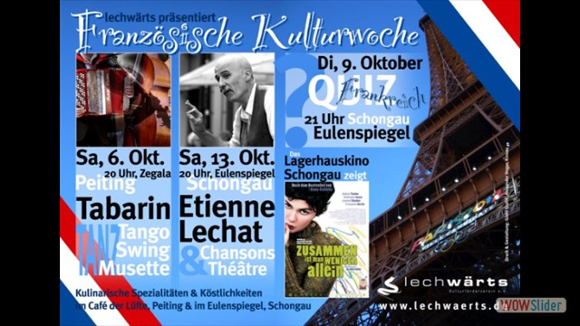 Plakat franz. Woche